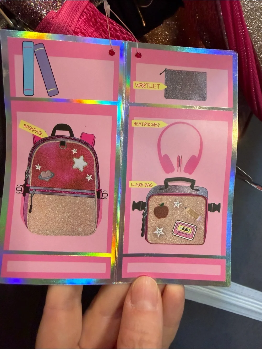 Locker Club shiny pink
